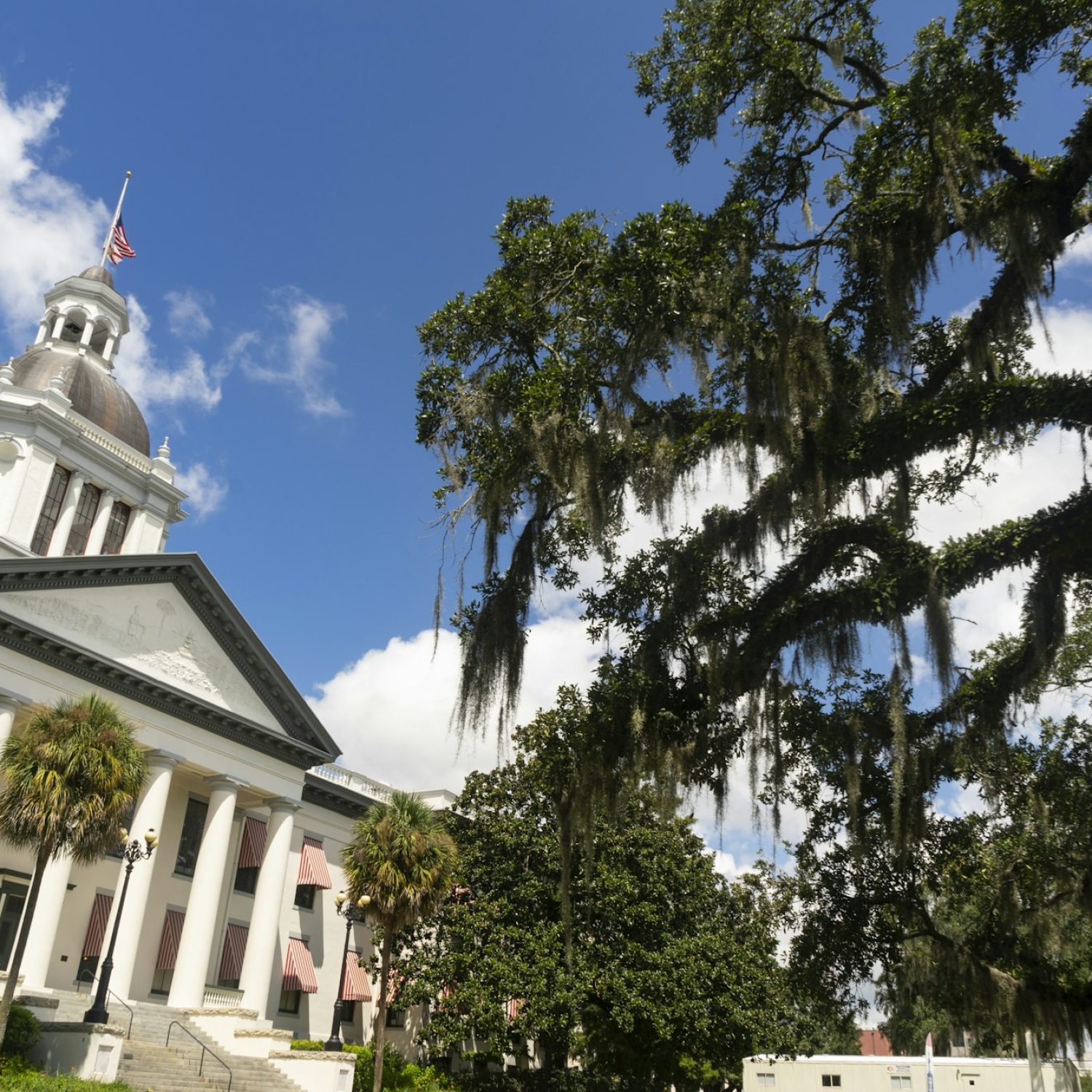 The Florida Statehouse with Blue Skies